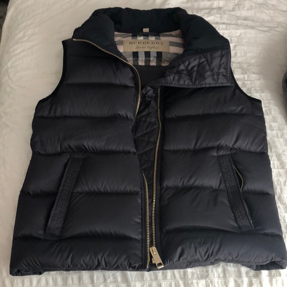 burberry vest blue